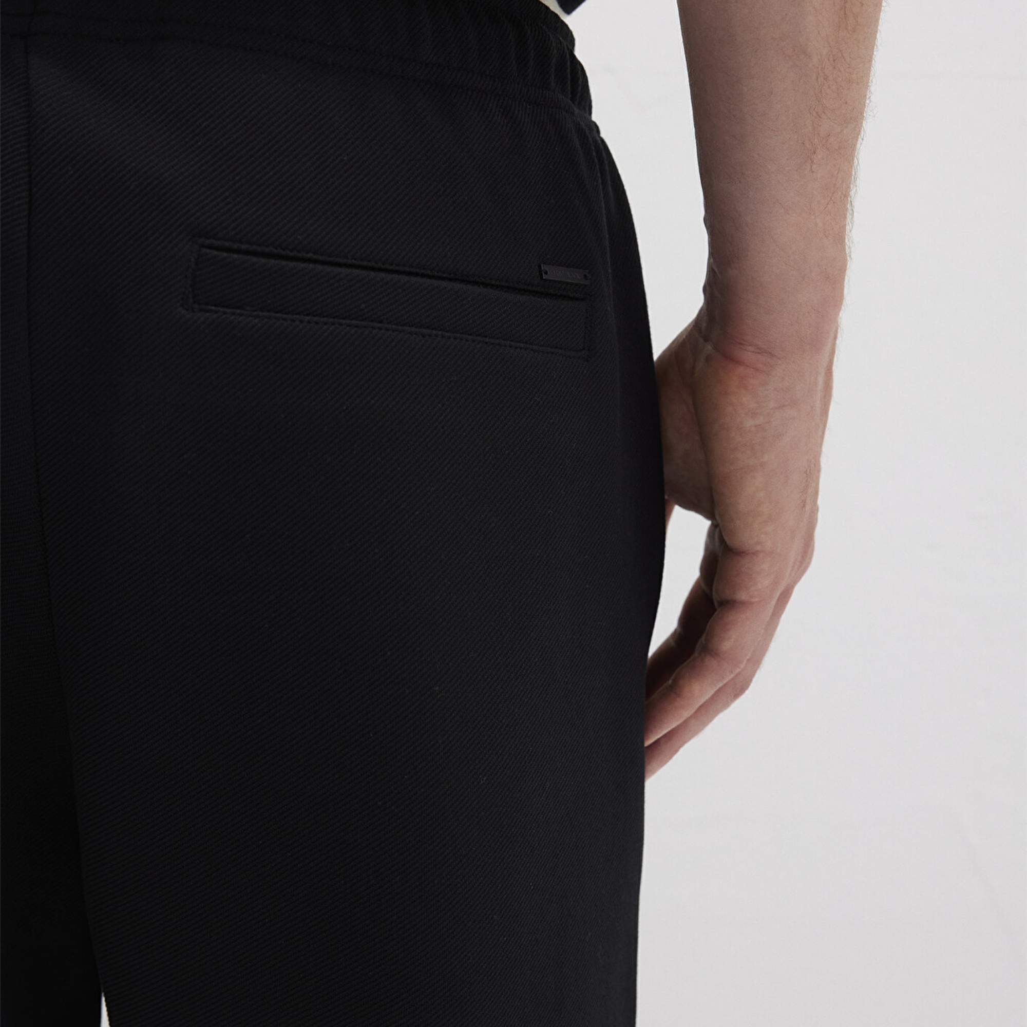 Mavi Siyah Örme Pantolon 0010521-900