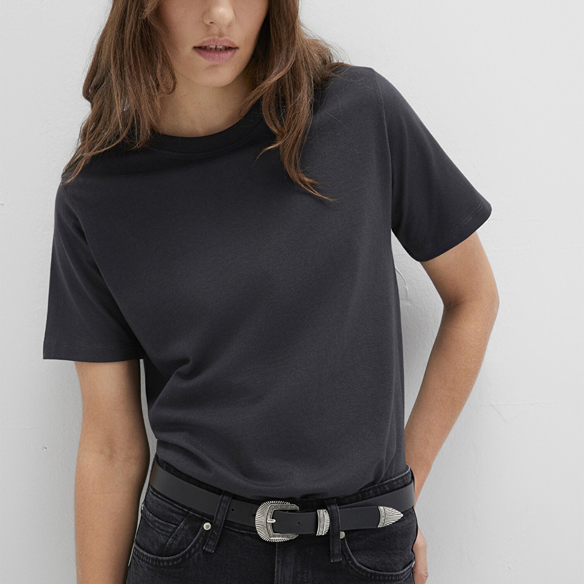 Mavi Siyah Suni Deri Kemer 1913652-900