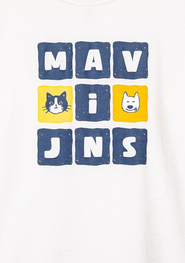  Mavi Mavi Jeans Baskılı Beyaz Tişört Loose Fit / Bol Rahat Kesim 7610366-70057