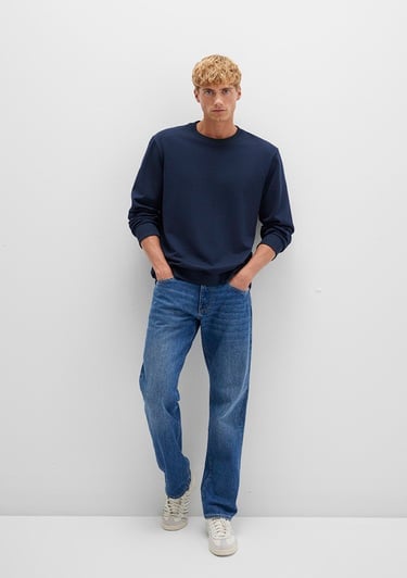  Mavi Bisiklet Yaka Lacivert Sweatshirt 0S10421-70490