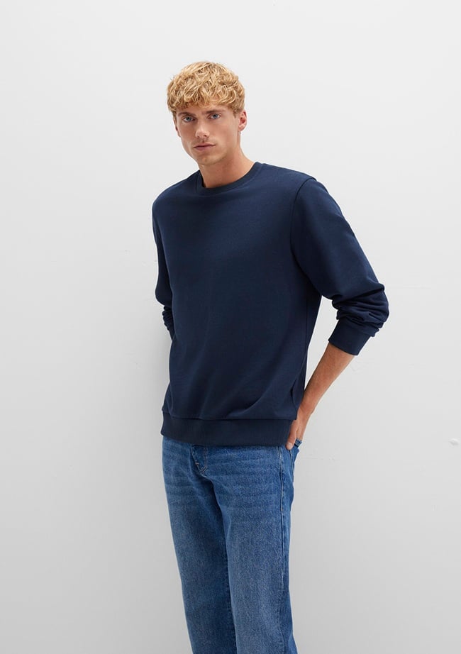  Mavi Bisiklet Yaka Lacivert Sweatshirt 0S10421-70490