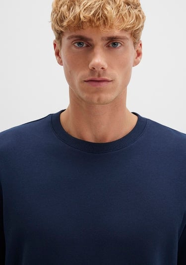  Mavi Bisiklet Yaka Lacivert Sweatshirt 0S10421-70490