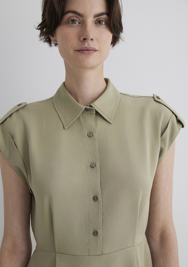  Mavi Yeşil Elbise 1310758-86749