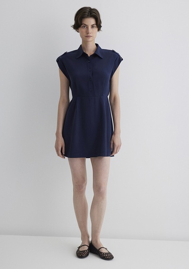  Mavi Lacivert Elbise 1310758-70492