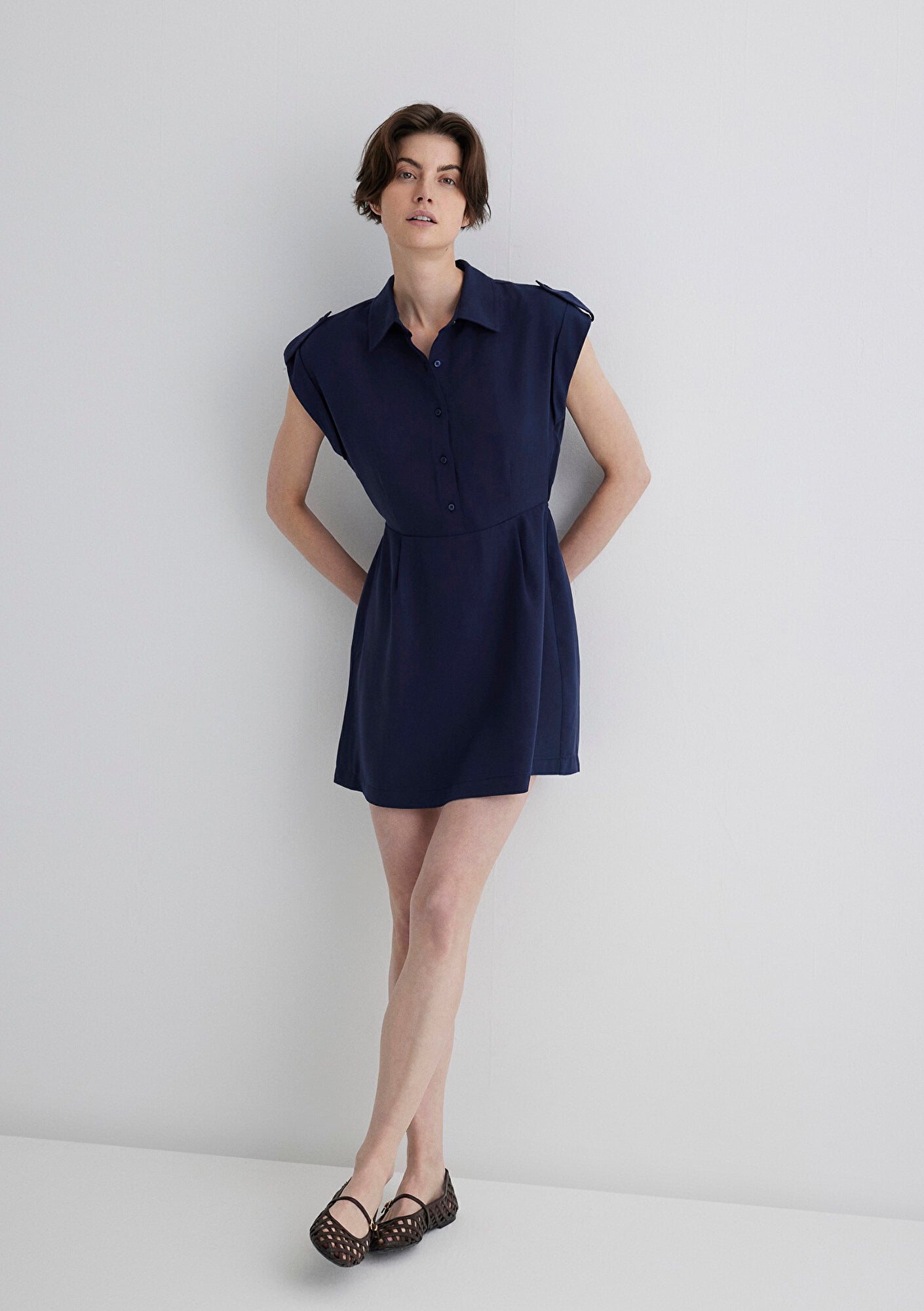  Mavi Lacivert Elbise 1310758-70492