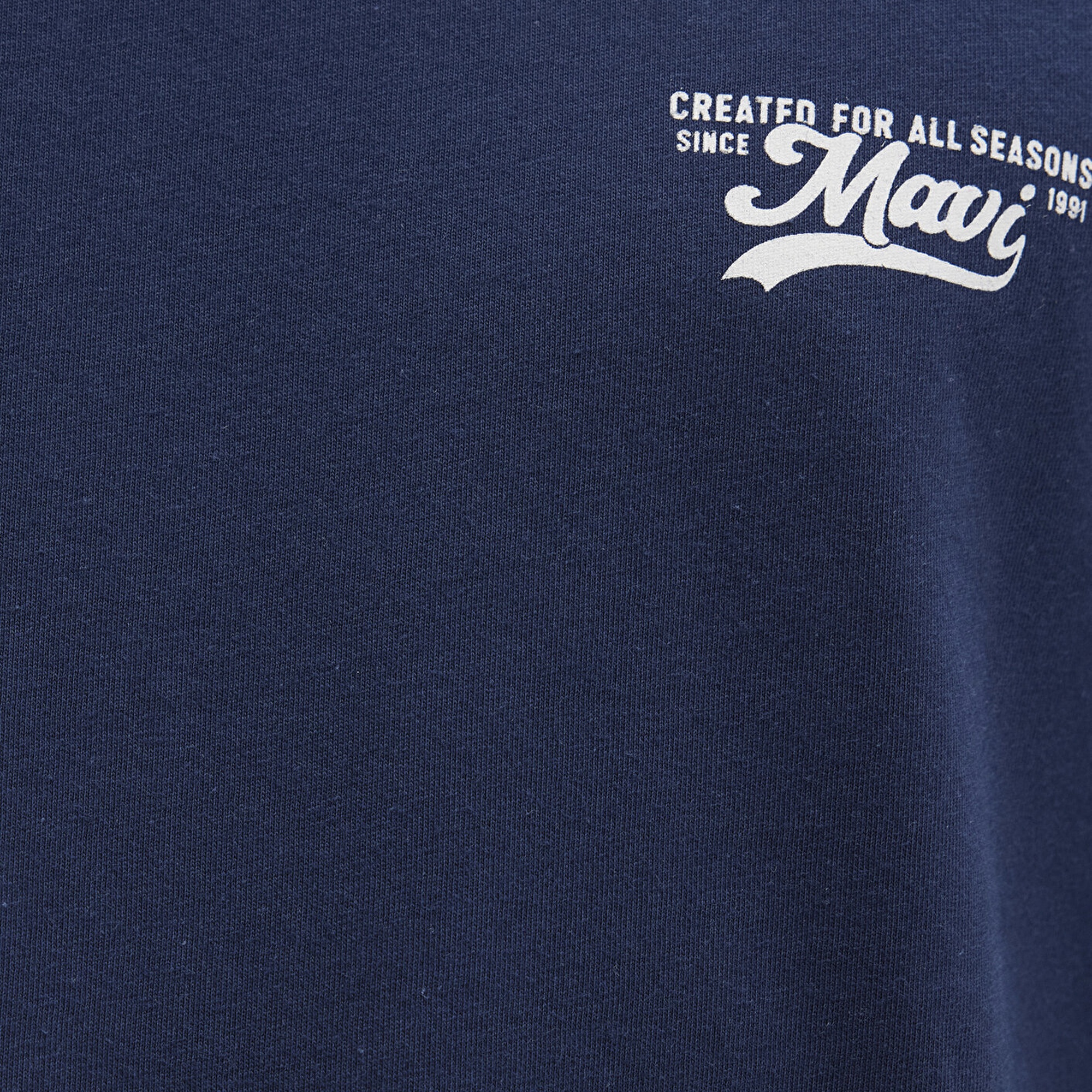 Mavi Mavi Baskılı Lacivert Tişört Loose Fit / Bol Rahat Kesim 0612840-70497