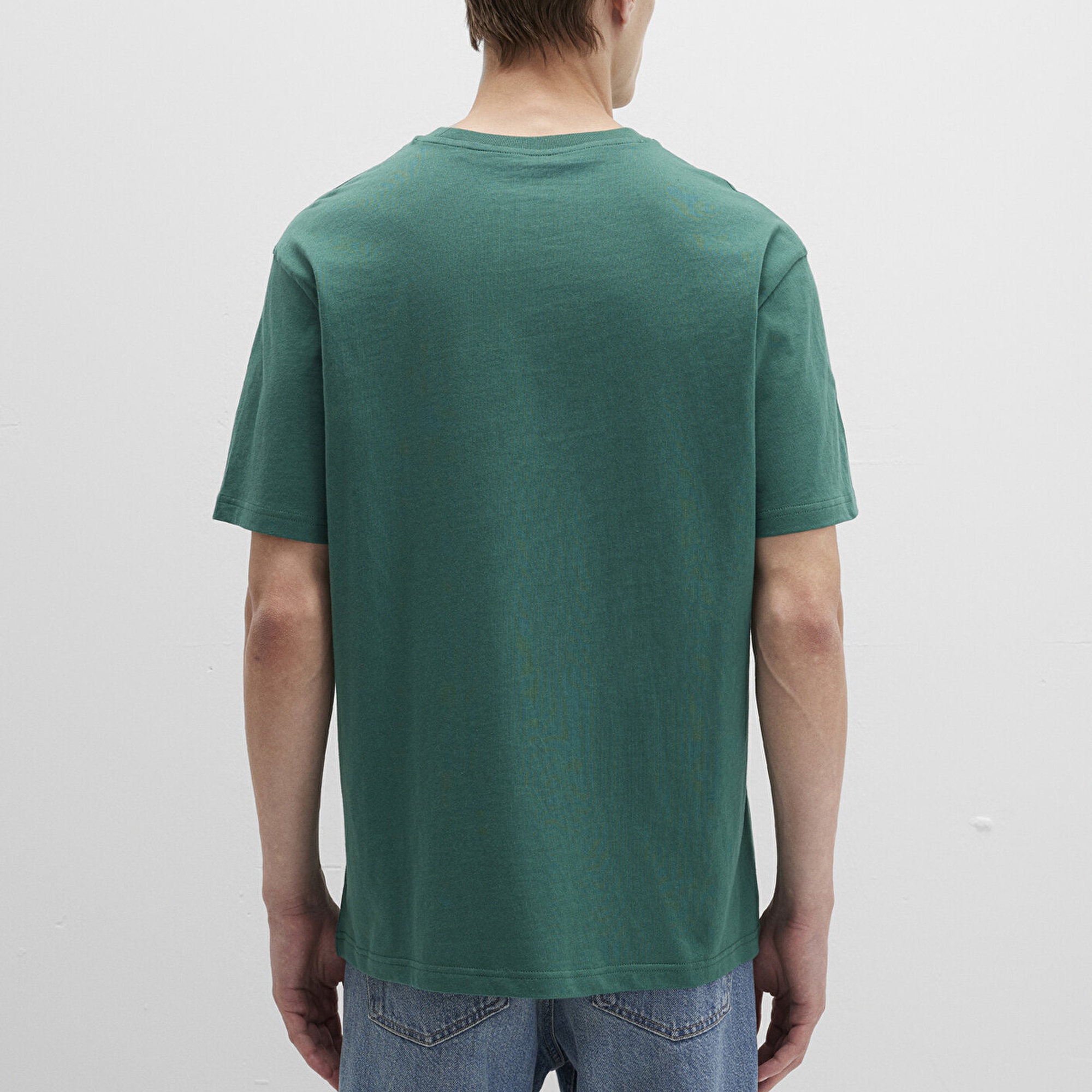 Mavi Mavi Logo Baskılı Yeşil Tişört Loose Fit / Bol Rahat Kesim 0613023-71874