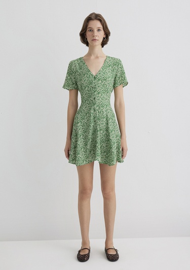  Mavi Yeşil Elbise 1310759-91068