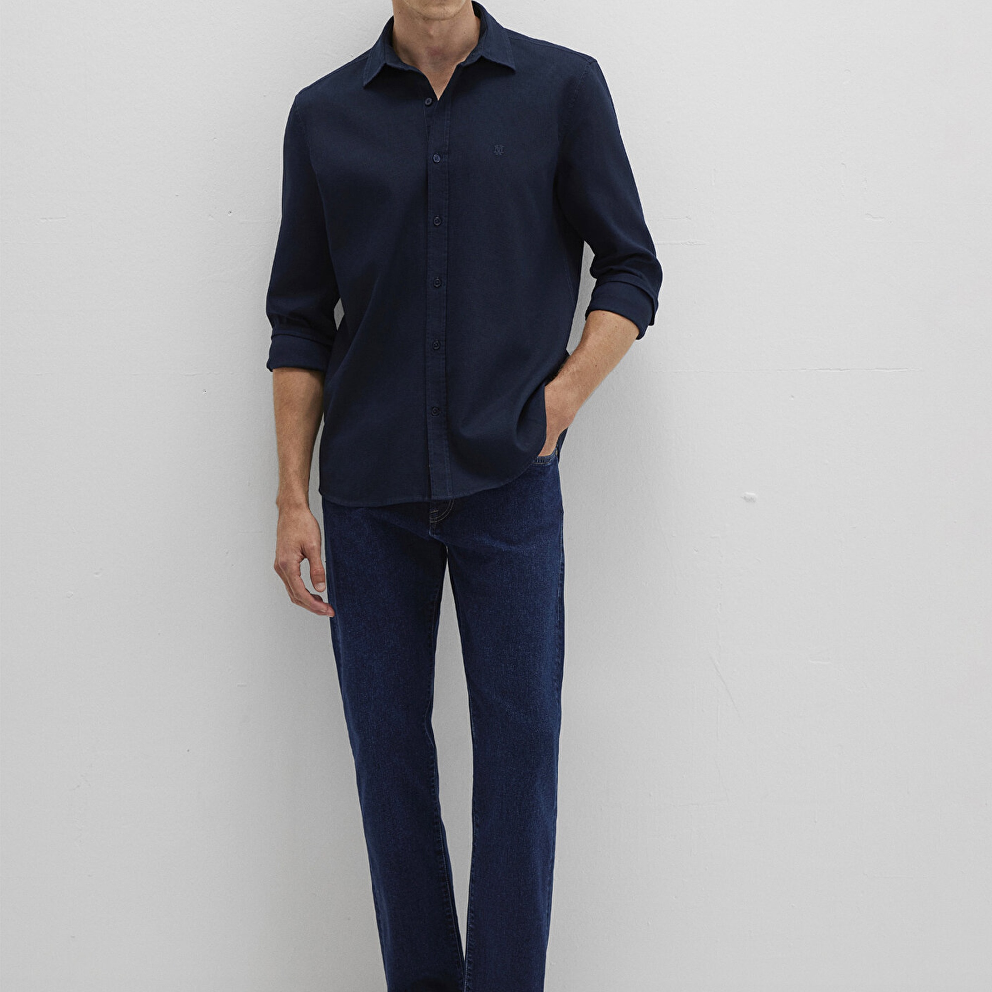 Mavi Lacivert Gömlek Slim Fit / Dar Kesim 0211656-80872