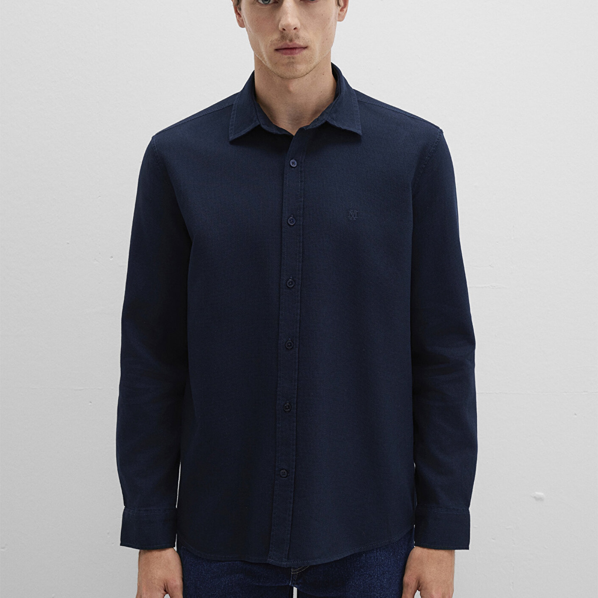 Mavi Lacivert Gömlek Slim Fit / Dar Kesim 0211656-80872