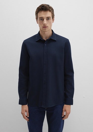  Mavi Lacivert Gömlek Slim Fit / Dar Kesim 0211656-80872