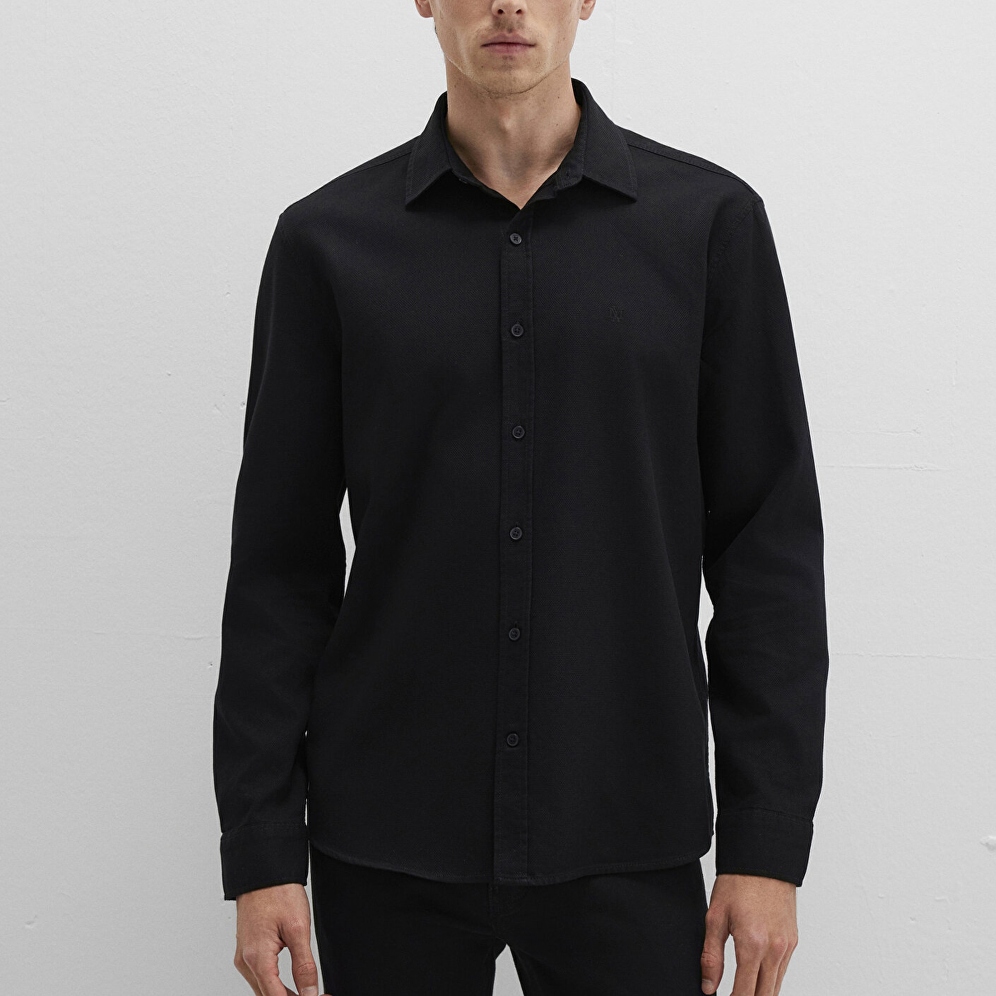 Mavi Siyah Gömlek Slim Fit / Dar Kesim 0211656-900