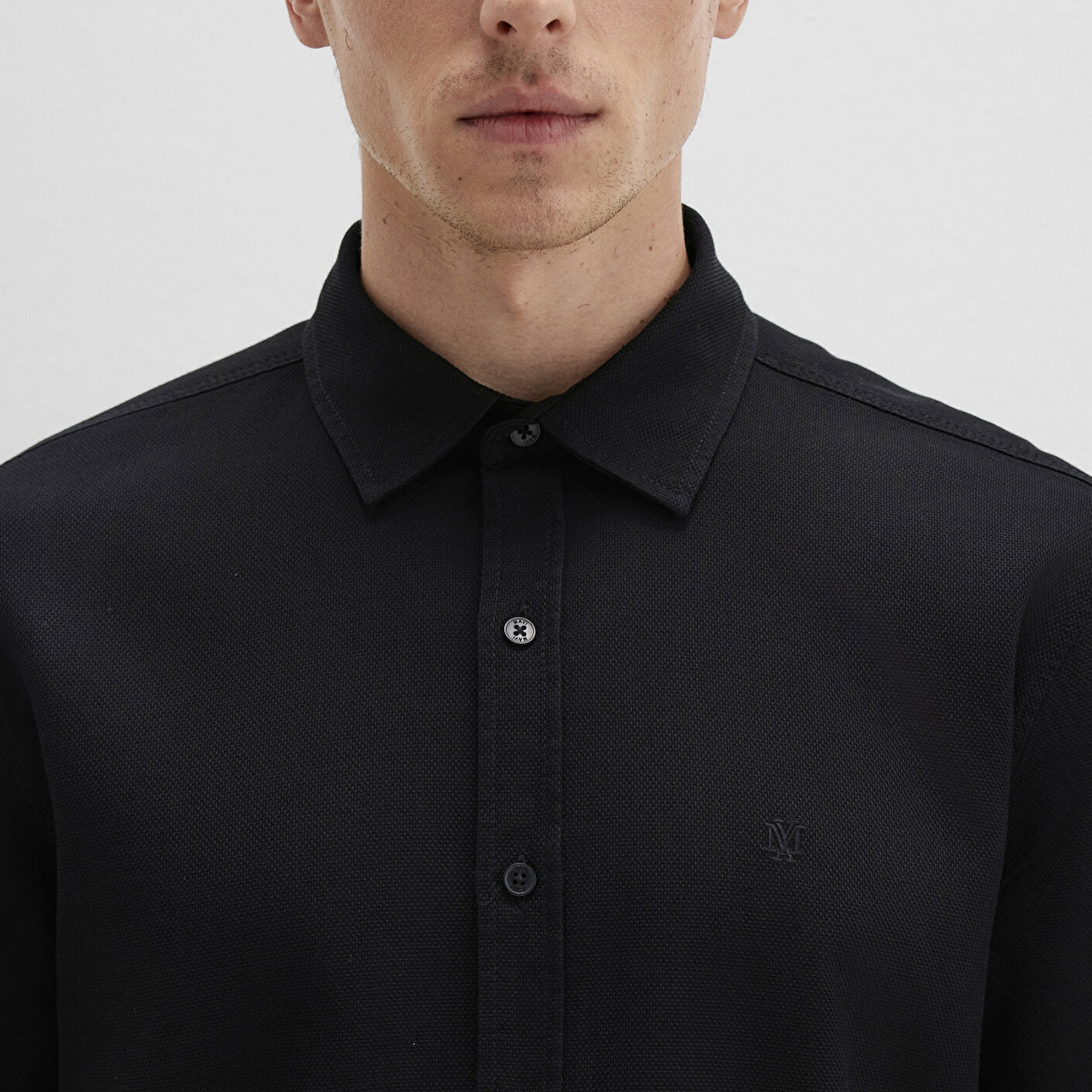 Mavi Siyah Gömlek Slim Fit / Dar Kesim 0211656-900