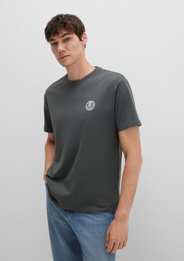  Mavi Mavi Logo Baskılı Yeşil Tişört Loose Fit / Bol Rahat Kesim 0613014-71598