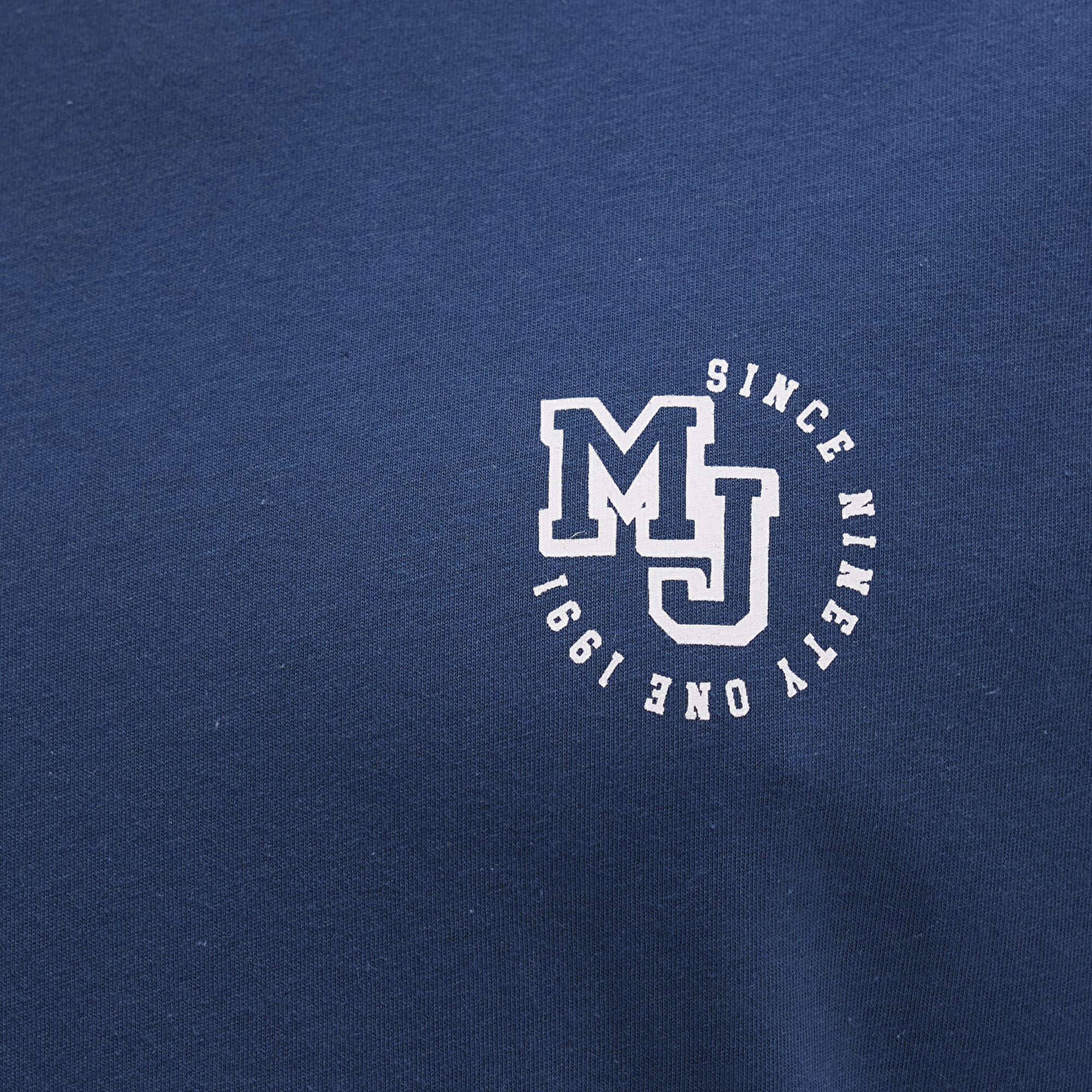 Mavi MJ Logo Baskılı Lacivert Tişört Loose Fit / Bol Rahat Kesim 0612839-89287