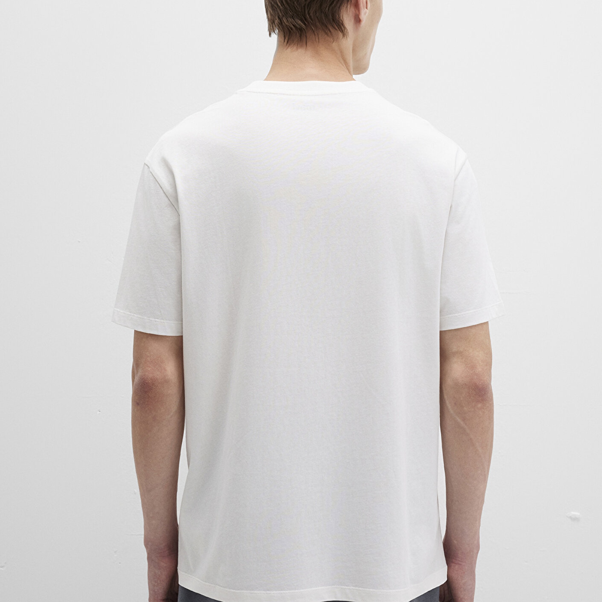 Mavi Mavi Baskılı Ekru Tişört Loose Fit / Bol Rahat Kesim 0612840-70057