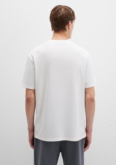  Mavi Mavi Baskılı Ekru Tişört Loose Fit / Bol Rahat Kesim 0612840-70057