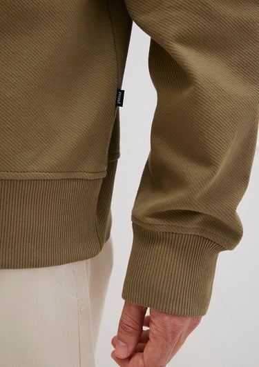  Mavi Polo Yaka Haki Sweatshirt 0S10458-71816