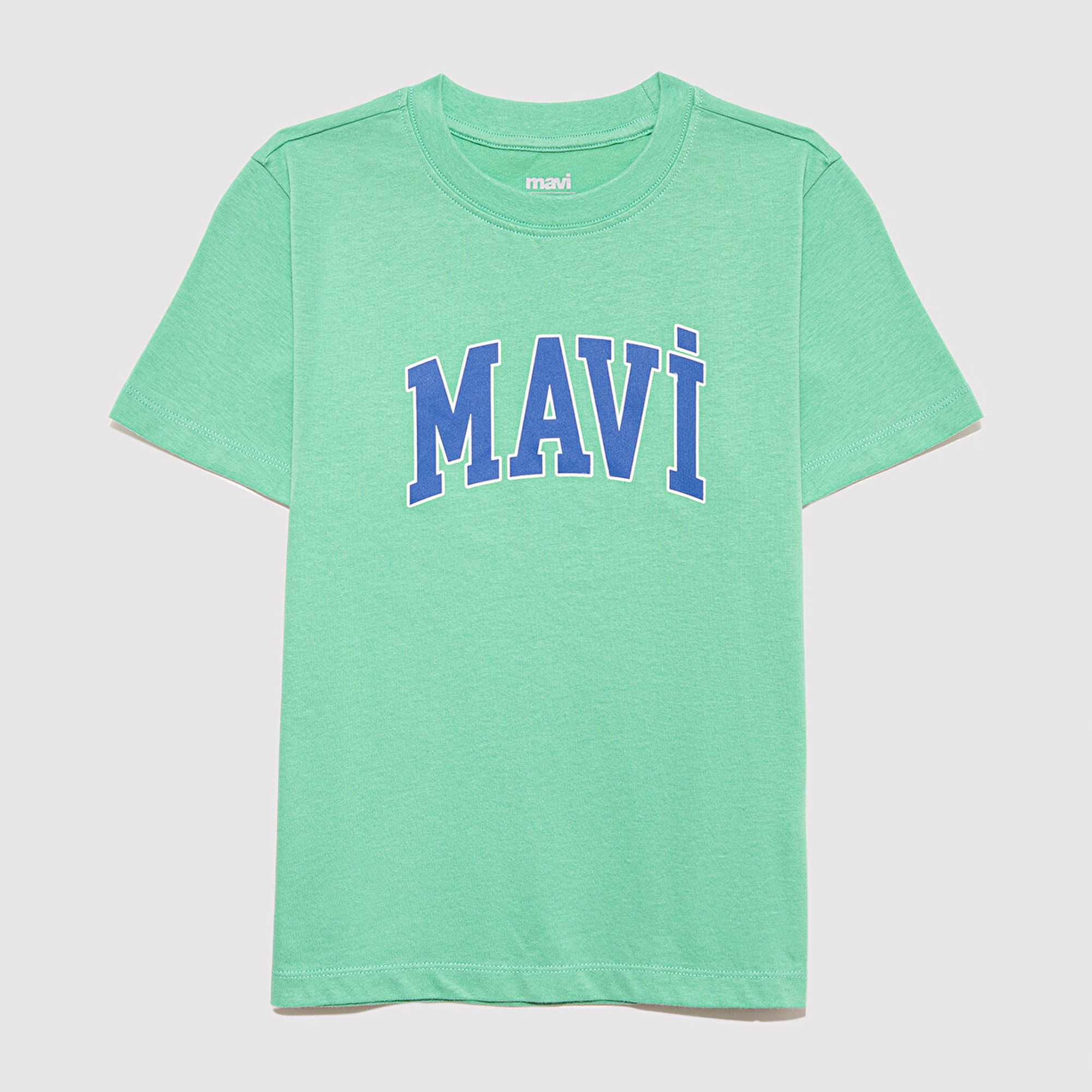 Mavi Mavi Logo Baskılı Yeşil Tişört Regular Fit / Normal Kesim 6610030-71789