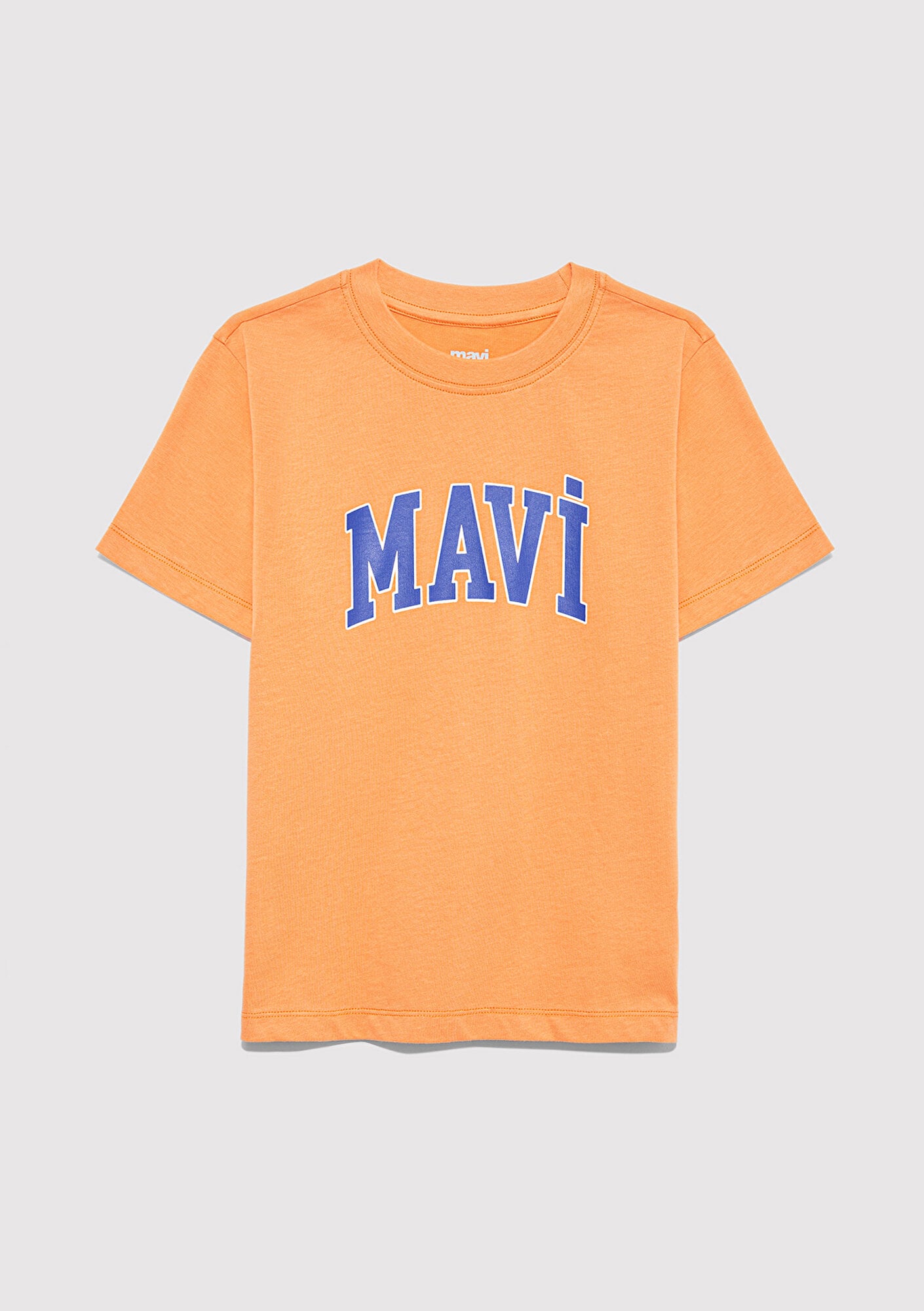  Mavi Mavi Logo Baskılı Turuncu Tişört Regular Fit / Normal Kesim 6610030-71421