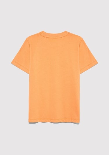  Mavi Mavi Logo Baskılı Turuncu Tişört Regular Fit / Normal Kesim 6610030-71421