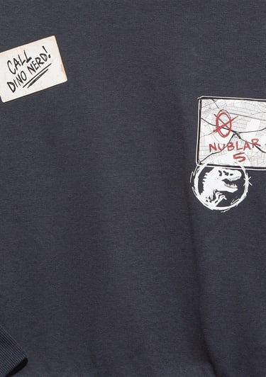  Mavi Jurassic Park Baskılı Antrasit Sweatshirt 6S10135-70087
