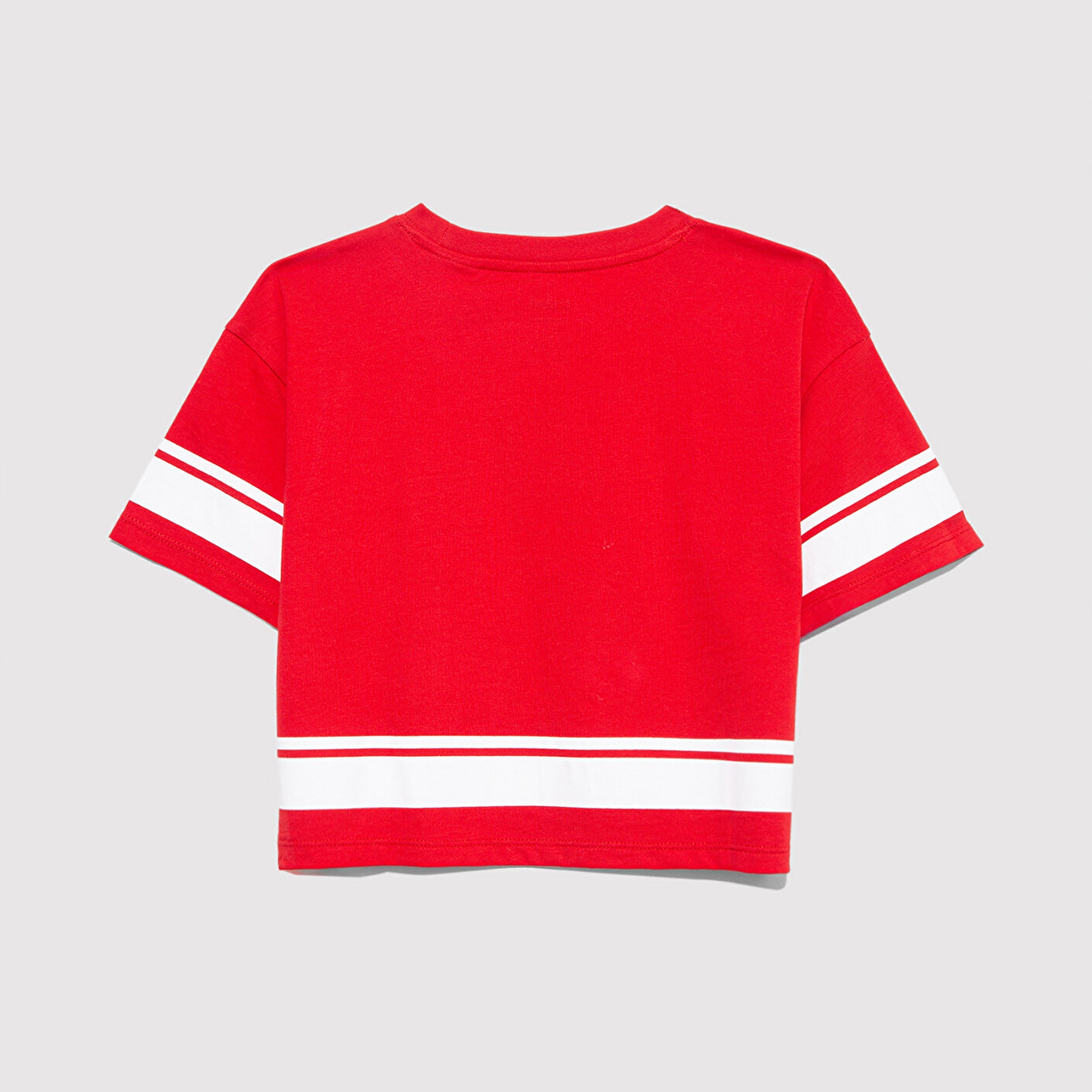 Mavi Peanuts Baskılı Kırmızı Tişört Loose Fit / Bol Rahat Kesim 7610372-82054