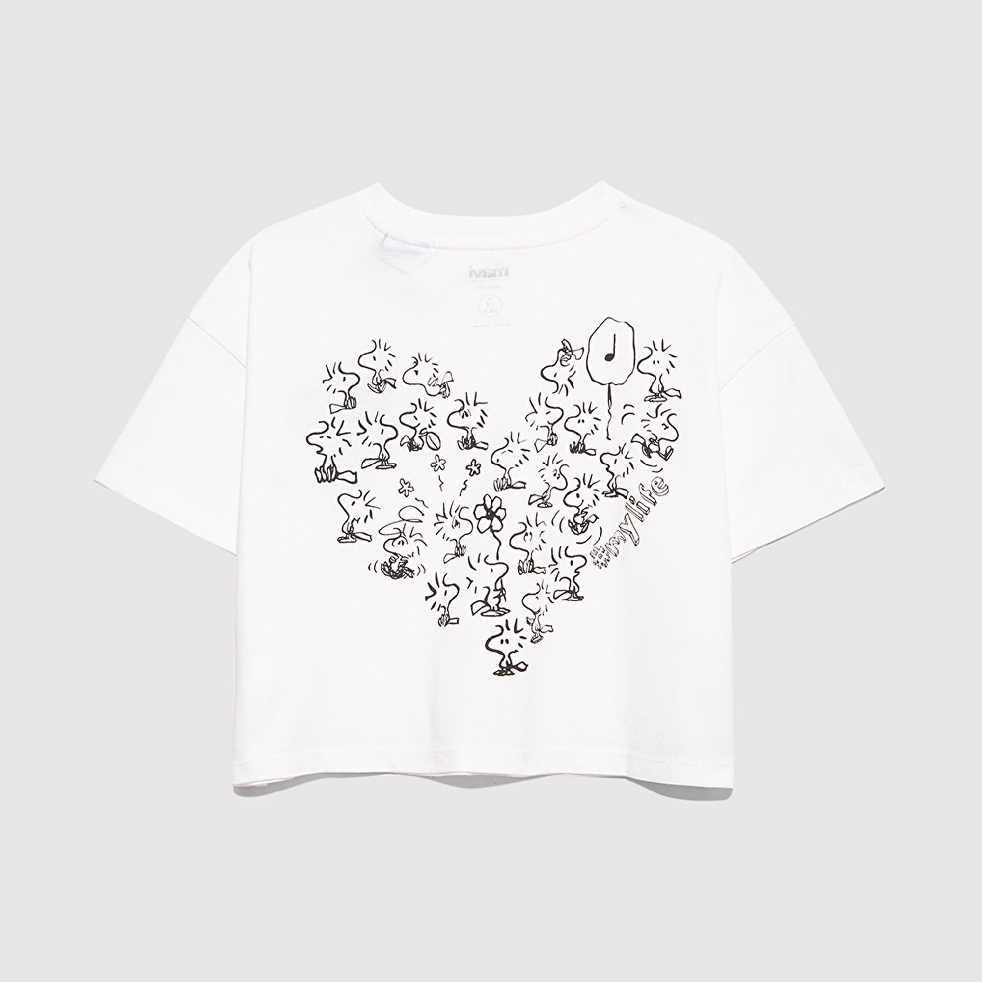 Mavi Peanuts Baskılı Ekru Tişört Loose Fit / Bol Rahat Kesim 7610373-70057