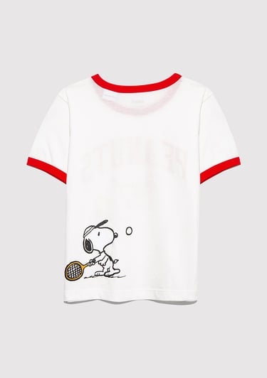  Mavi Peanuts Baskılı Beyaz Tişört Regular Fit / Normal Kesim 7610371-70057