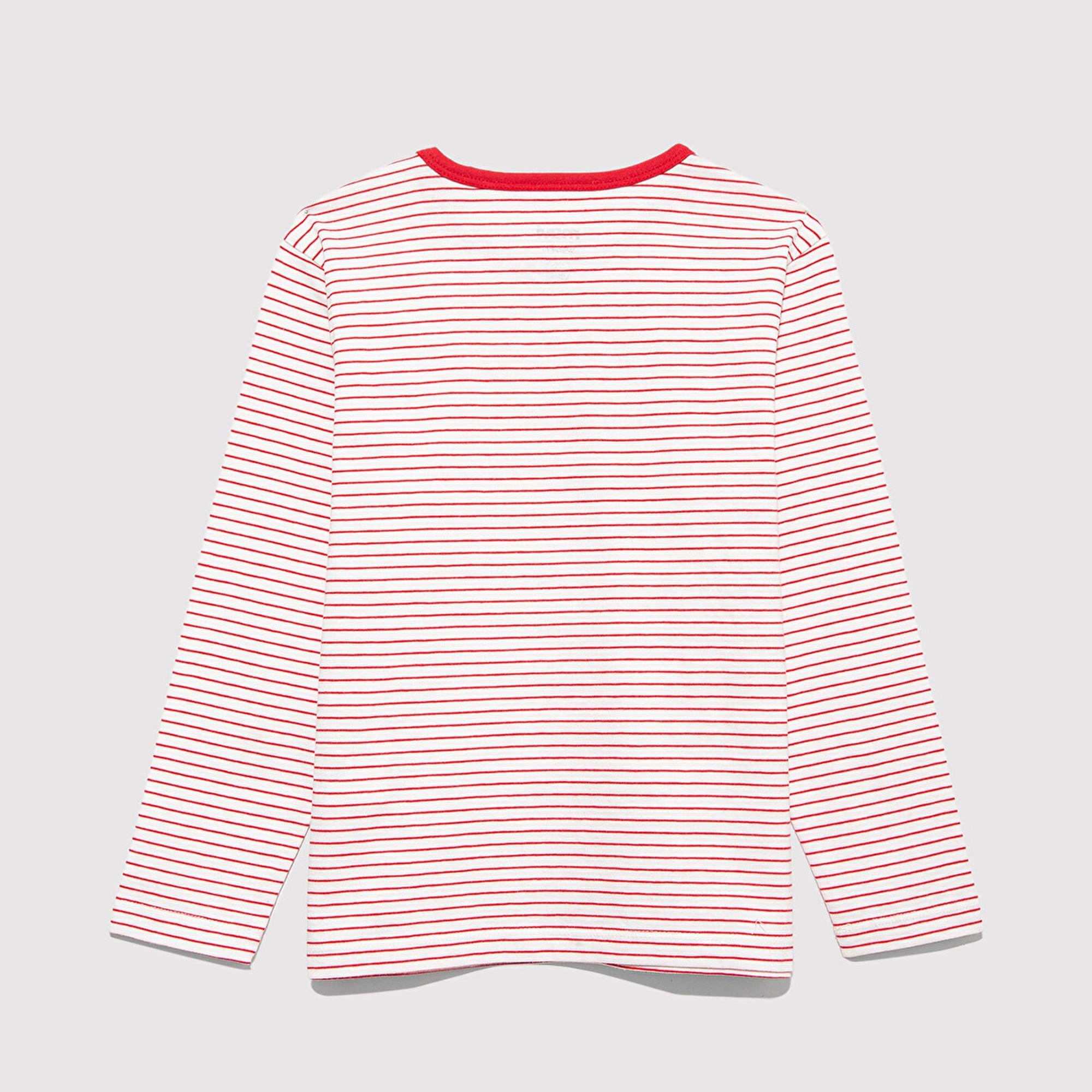 Mavi Uzun Kollu Çizgili Tişört Regular Fit / Normal Kesim 7610357-90989