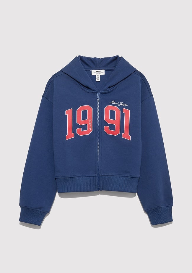  Mavi 1991 Baskılı Fermualrı Sweatshirt 7S10119-70721