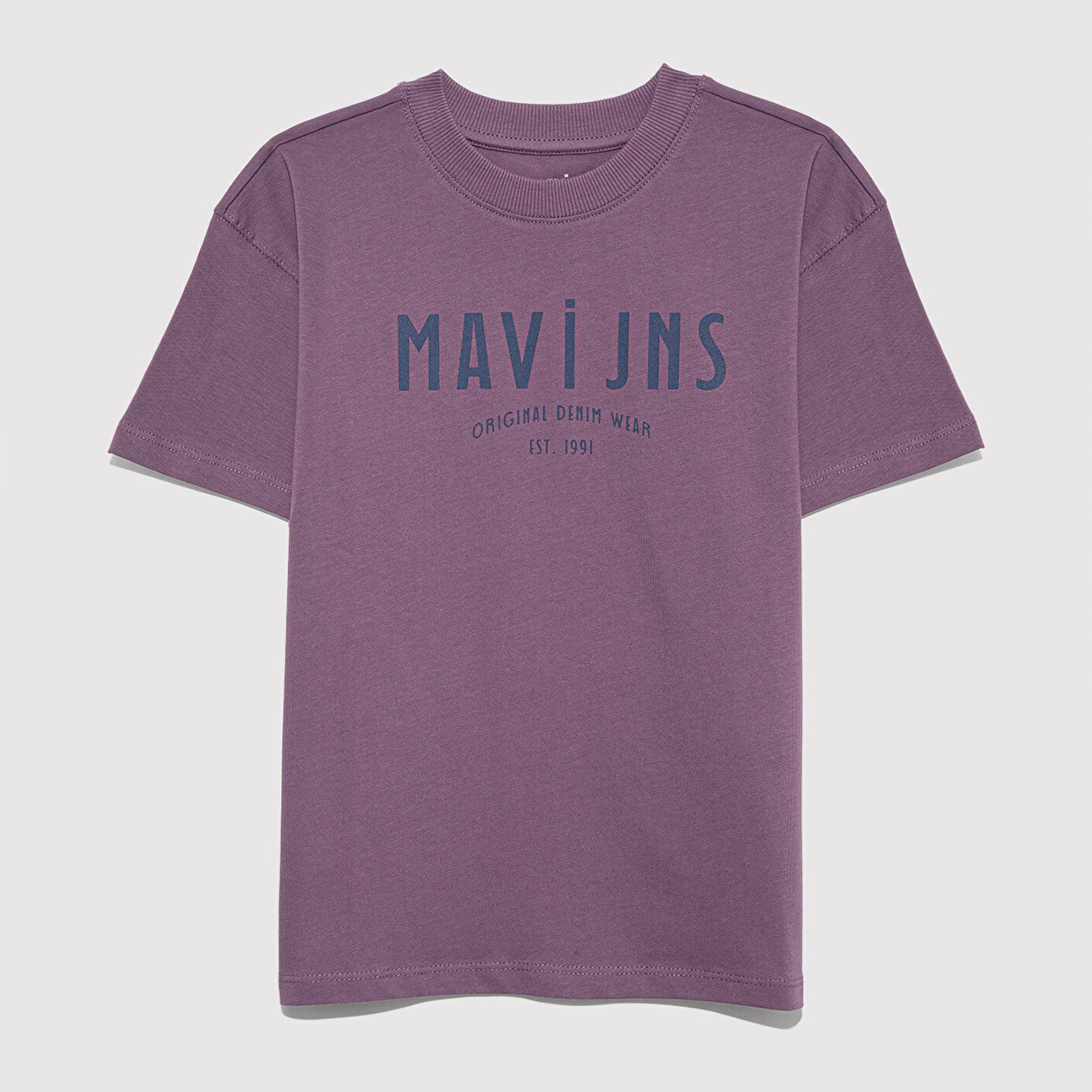 Mavi Mavi Jns Baskılı Mor Tişört Loose Fit / Bol Rahat Kesim 6610396-70656