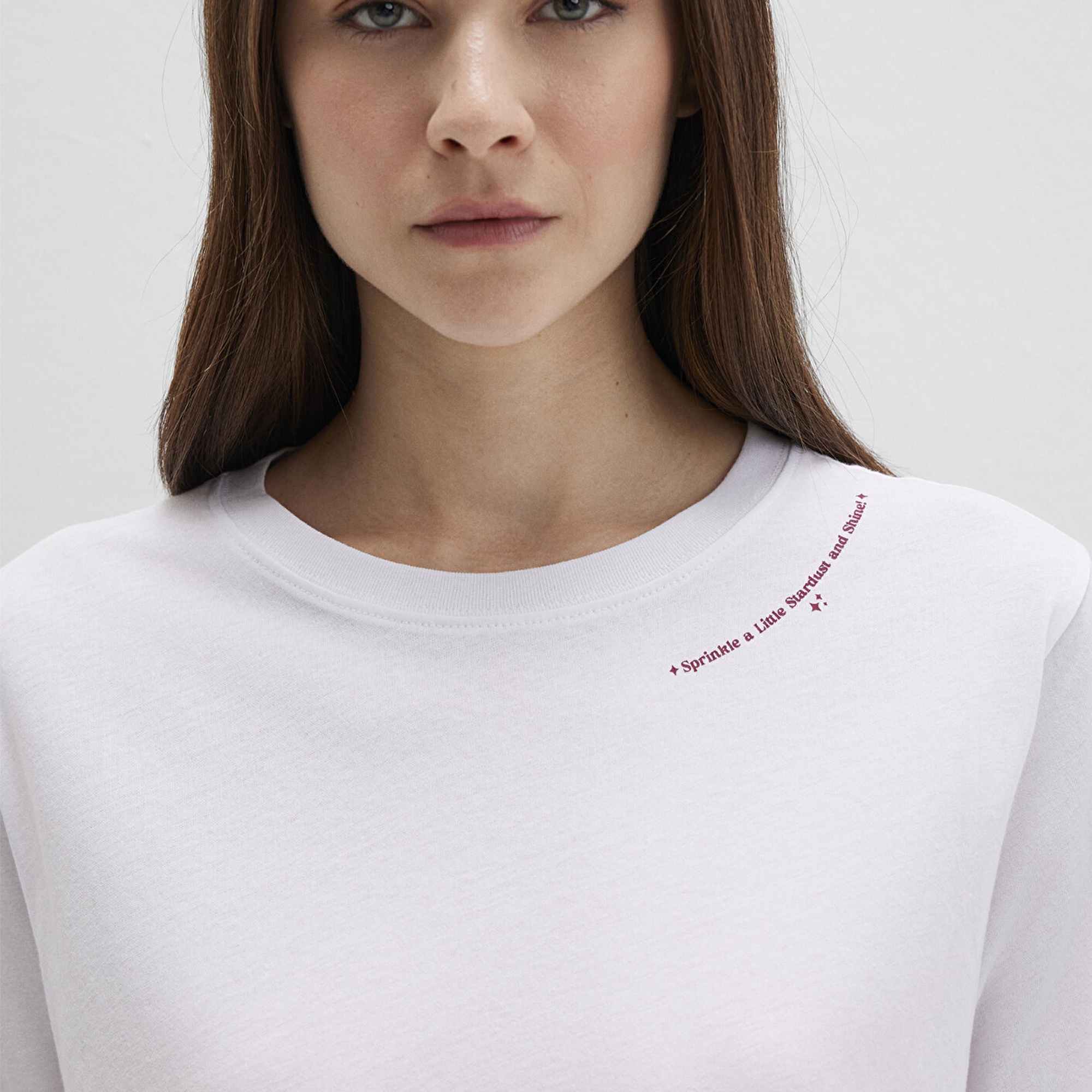 Mavi Baskılı Beyaz Tişört Regular Fit / Normal Kesim 1613486-620