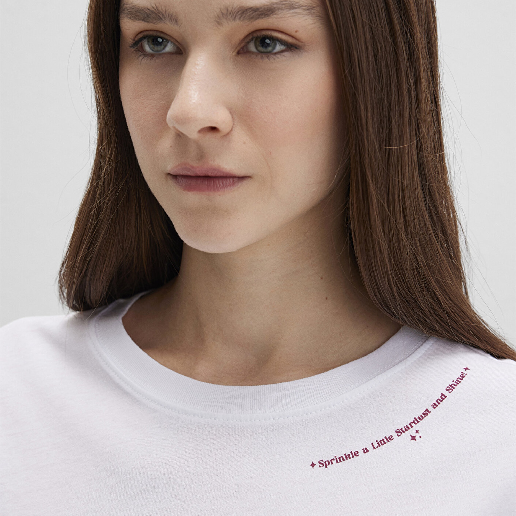 Mavi Baskılı Beyaz Tişört Regular Fit / Normal Kesim 1613486-620