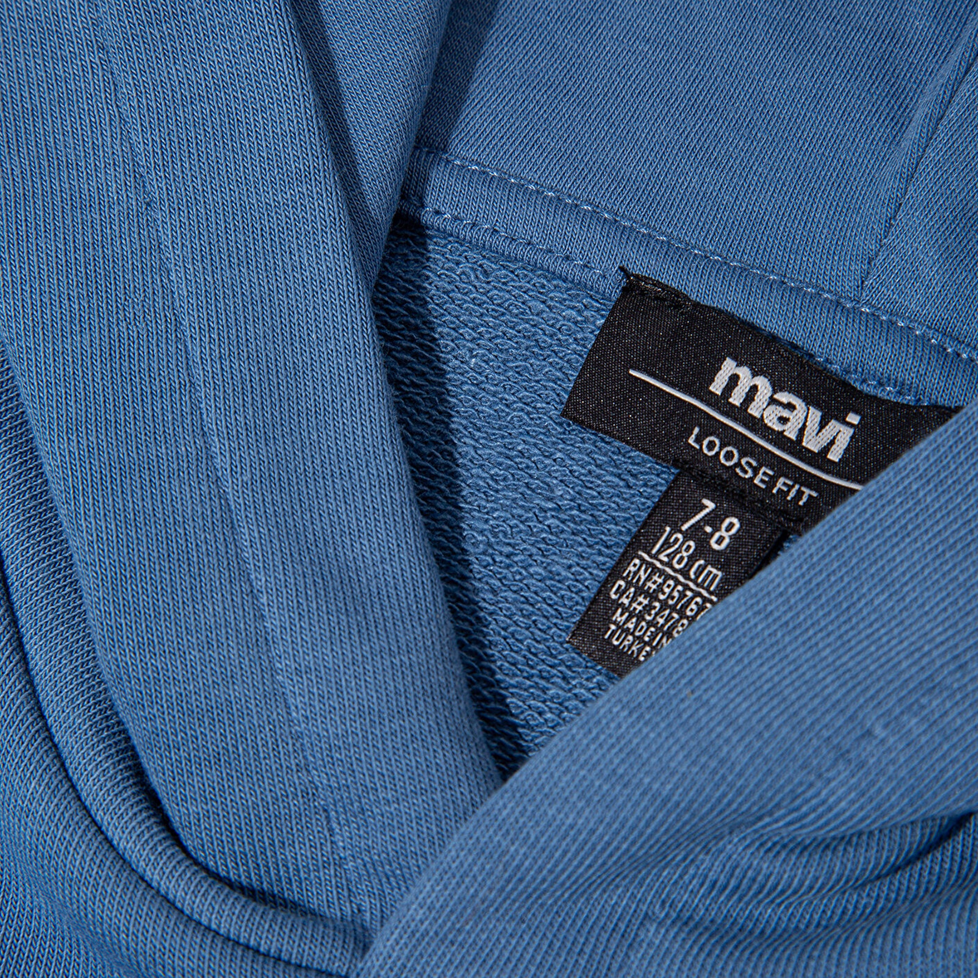 Mavi Mavi Logo Baskılı Mavi Sweatshirt 6S10143-83767