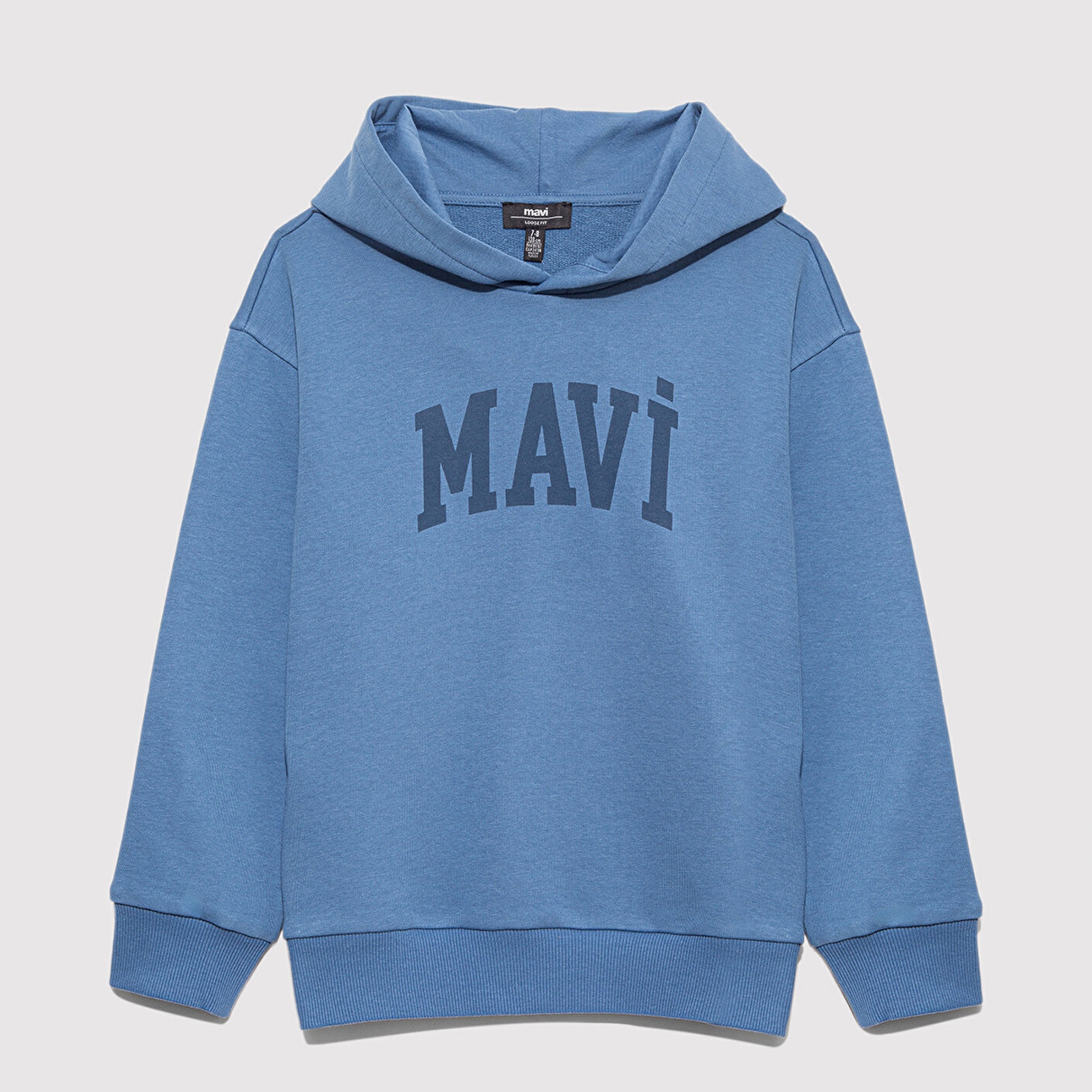 Mavi Mavi Logo Baskılı Mavi Sweatshirt 6S10143-83767