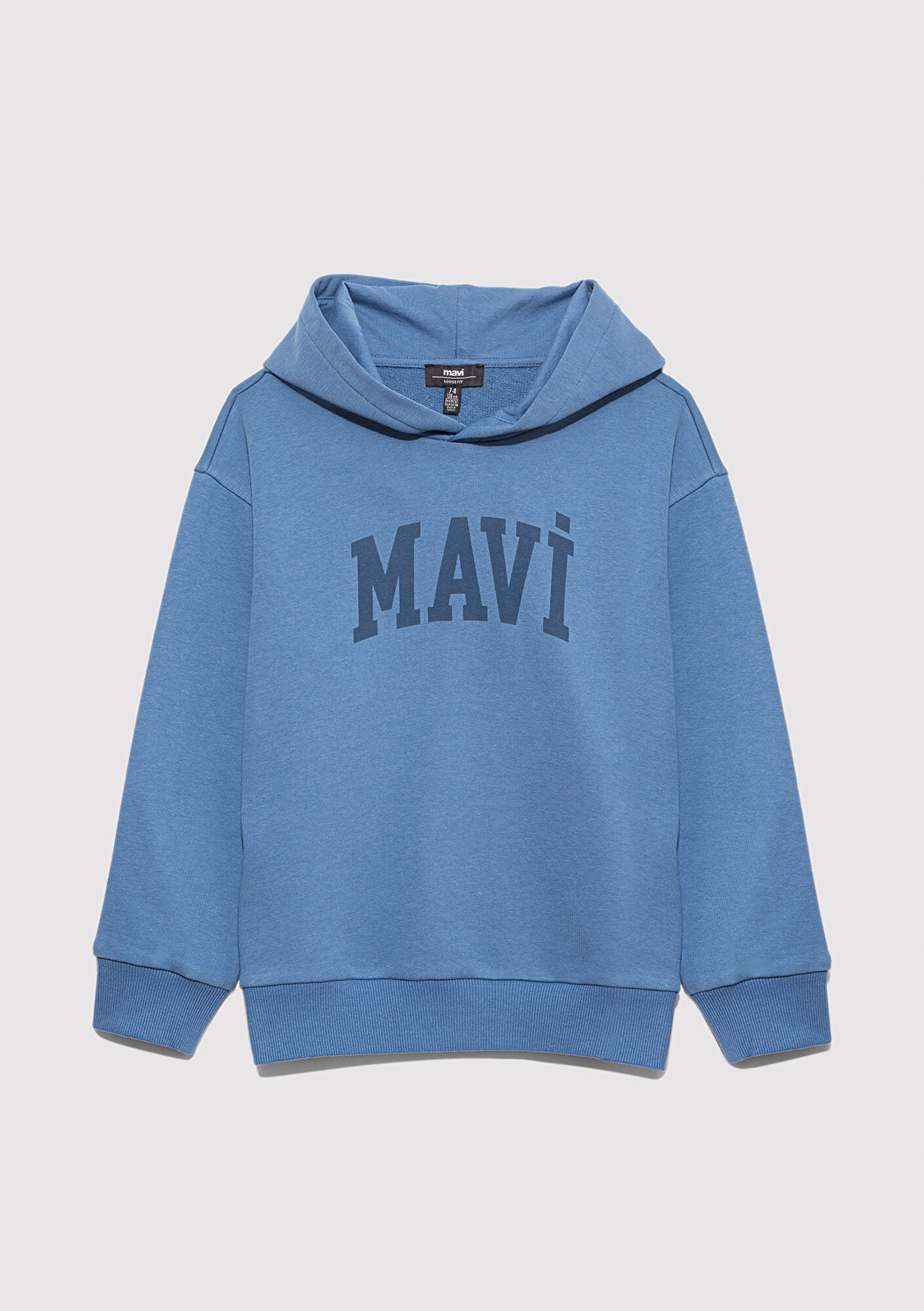  Mavi Mavi Logo Baskılı Mavi Sweatshirt 6S10143-83767