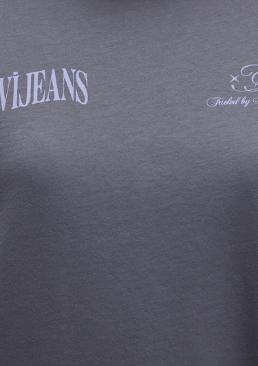  Mavi Baskılı Lacivert Tişört Regular Fit / Normal Kesim 1613487-87828