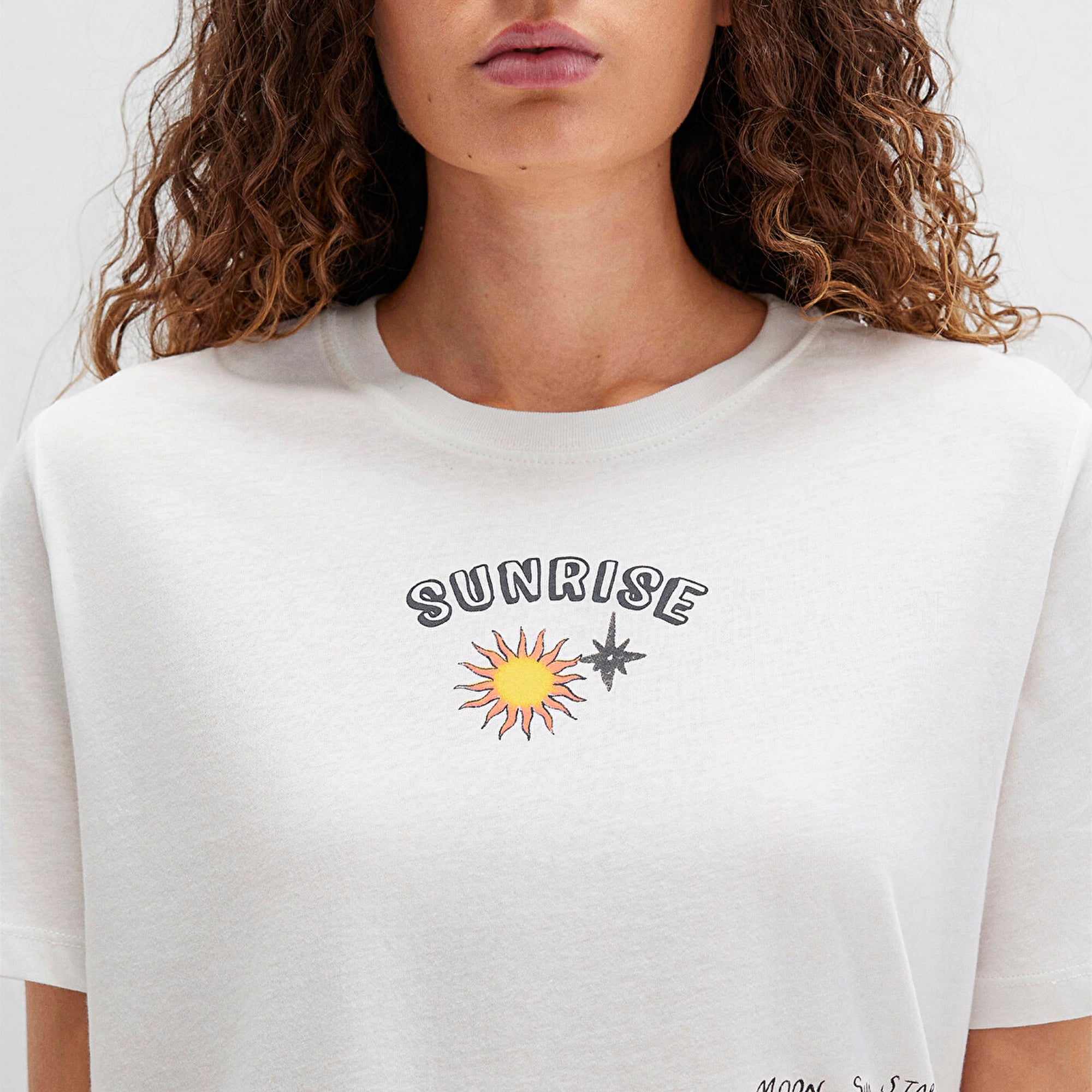 Mavi Sunrise Baskılı Beyaz Tişört Regular Fit / Normal Kesim 1613523-80194