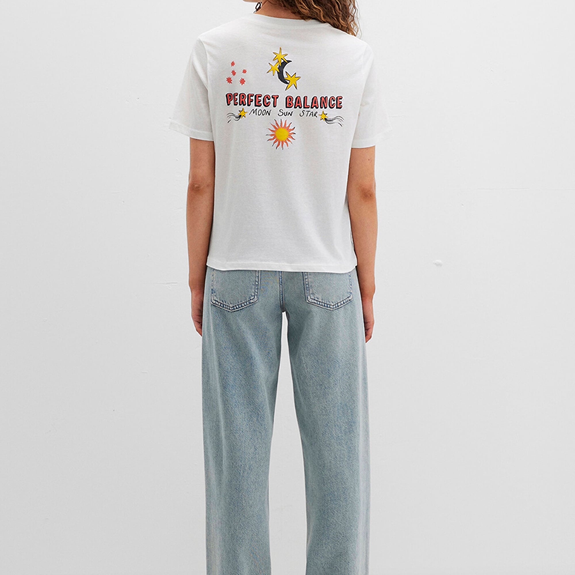 Mavi Sunrise Baskılı Beyaz Tişört Regular Fit / Normal Kesim 1613523-80194