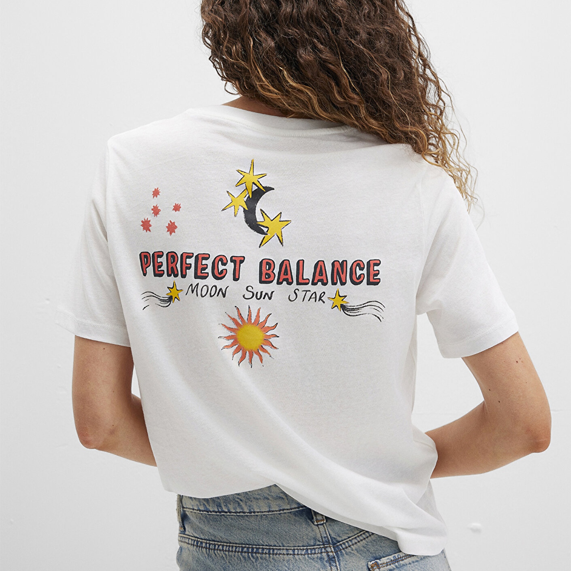 Mavi Sunrise Baskılı Beyaz Tişört Regular Fit / Normal Kesim 1613523-80194