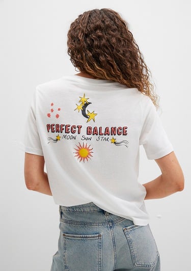  Mavi Sunrise Baskılı Beyaz Tişört Regular Fit / Normal Kesim 1613523-80194