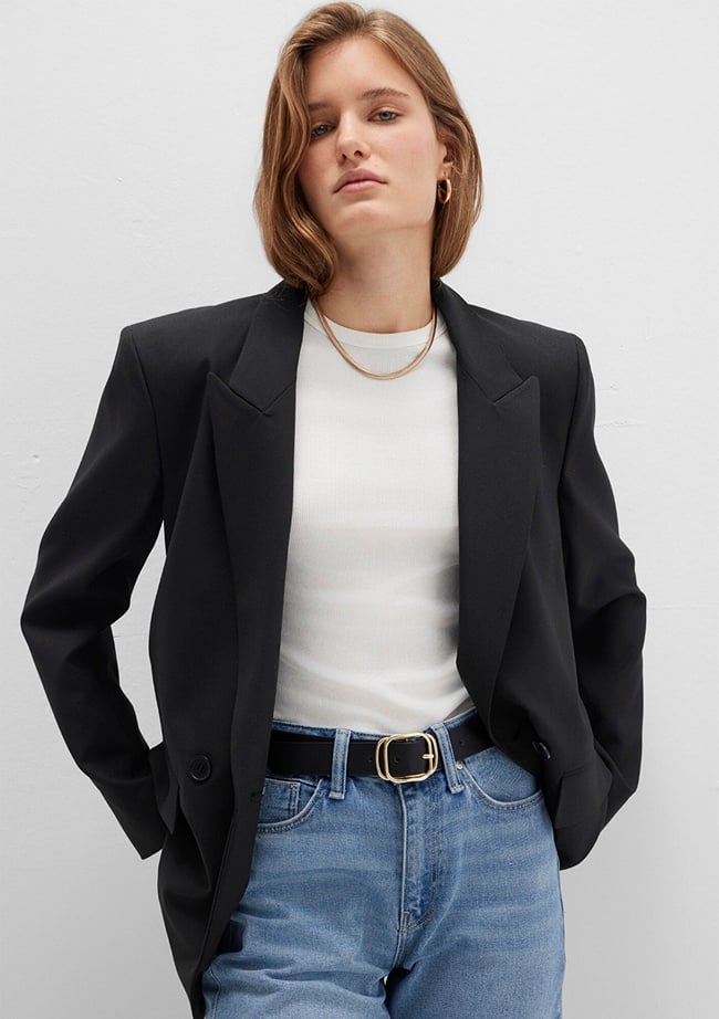  Mavi Siyah Suni Deri Kemer 1913583-900