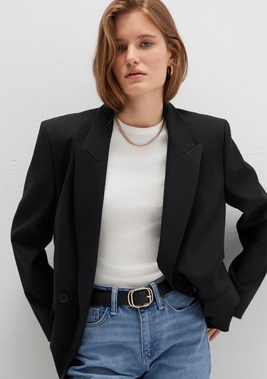  Mavi Siyah Suni Deri Kemer 1913583-900