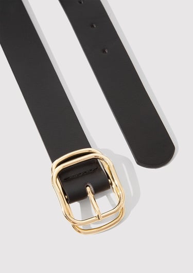  Mavi Siyah Suni Deri Kemer 1913583-900