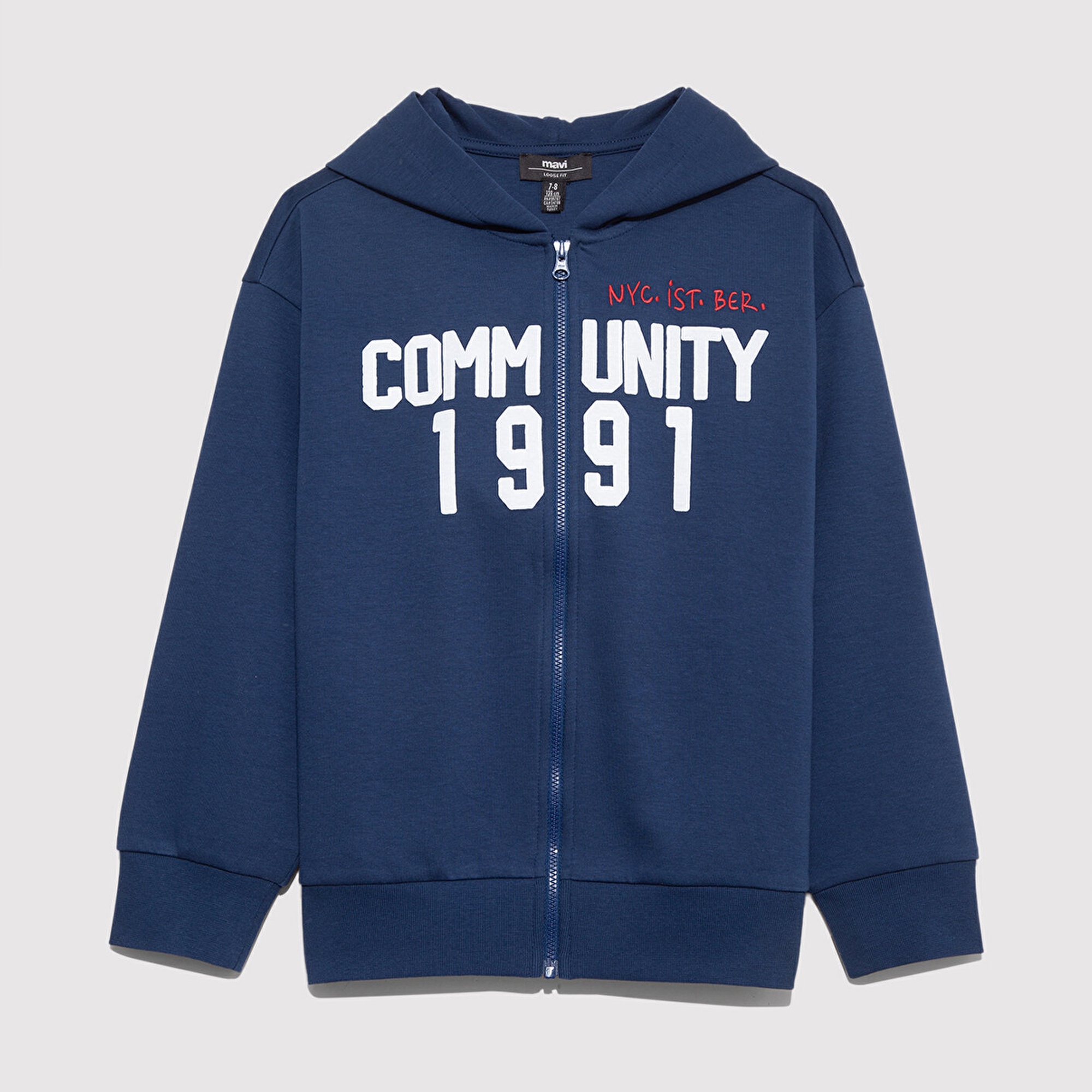 Mavi Fermuarlı Lacivert Sweatshirt 6S10119-70721