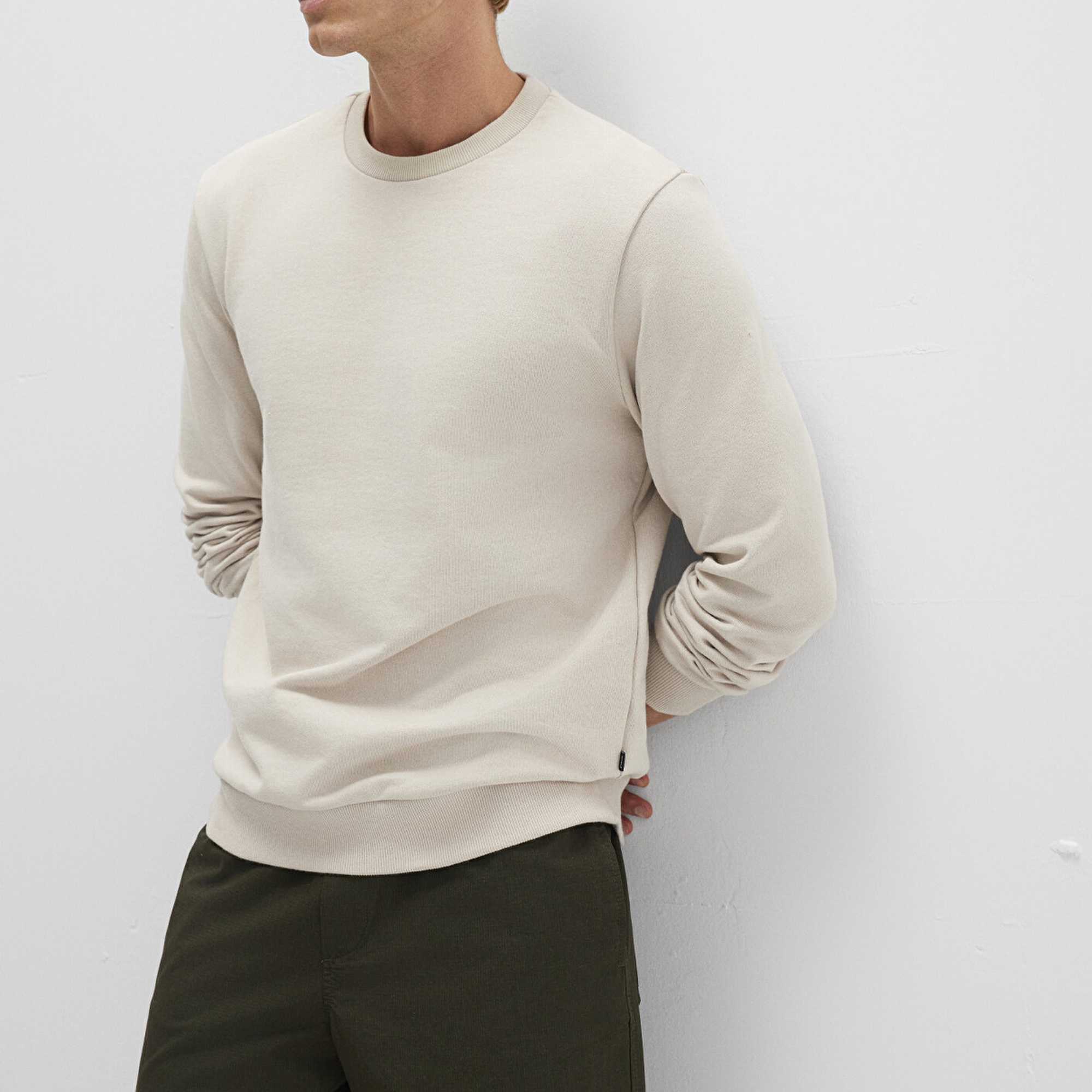 Mavi Bisiklet Yaka Bej Sweatshirt 0S10457-35111