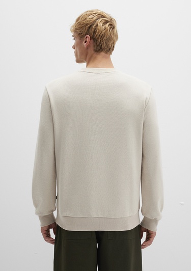  Mavi Bisiklet Yaka Bej Sweatshirt 0S10457-35111