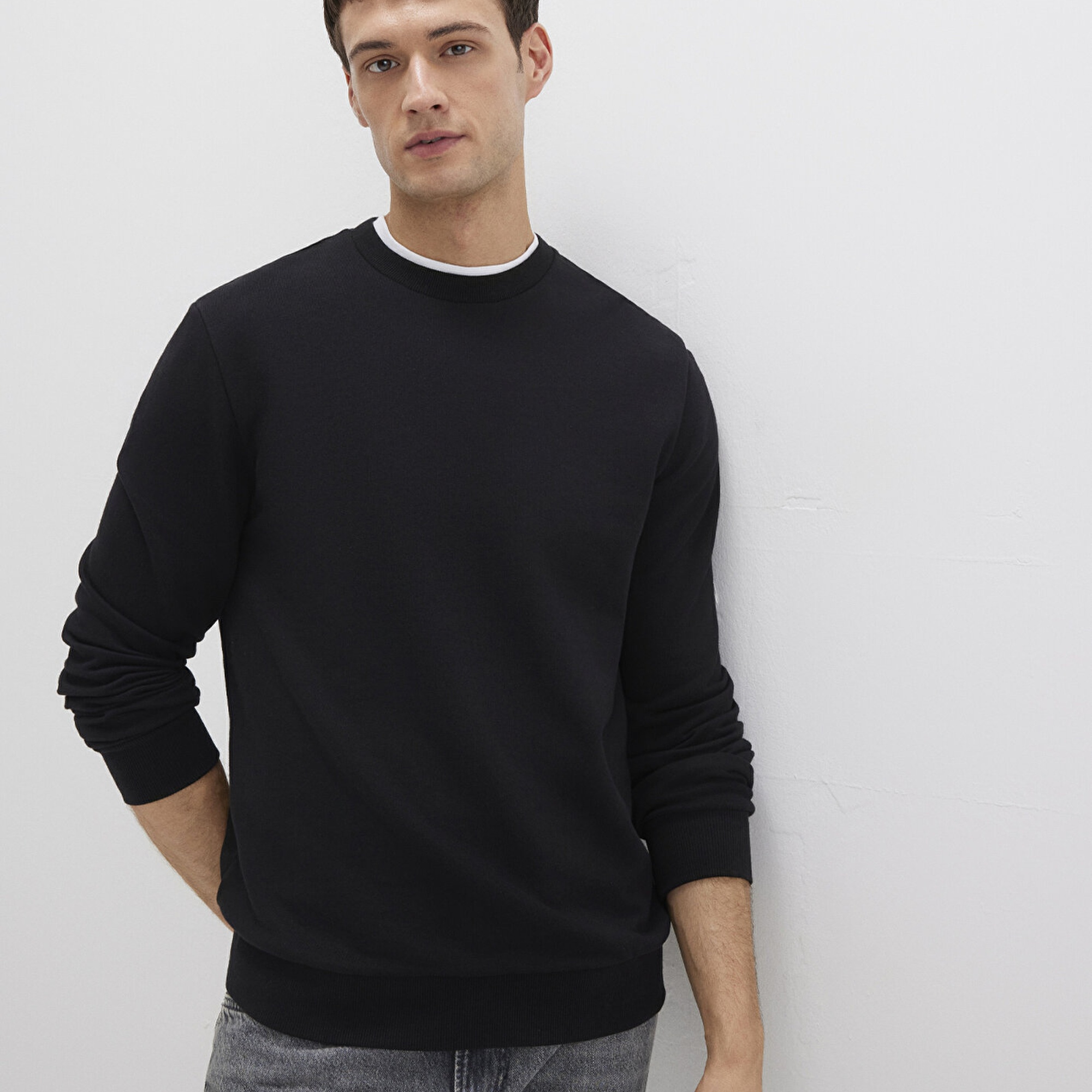 Mavi Bisiklet Yaka siyah Sweatshirt 0S10457-900