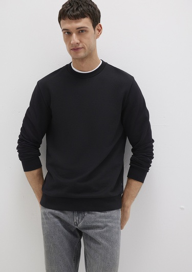  Mavi Bisiklet Yaka siyah Sweatshirt 0S10457-900